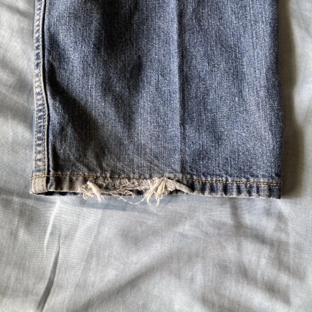 Levi’s SilverTab Jeans Mens 33x34 Wide Leg Baggy Y2K Skater Grunge Distressed - Picture 10 of 11